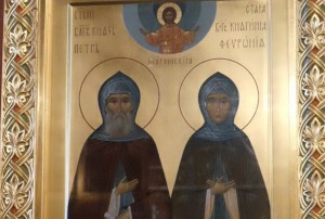 Икона свв. Петра и Февронии для храма святителя Тихона